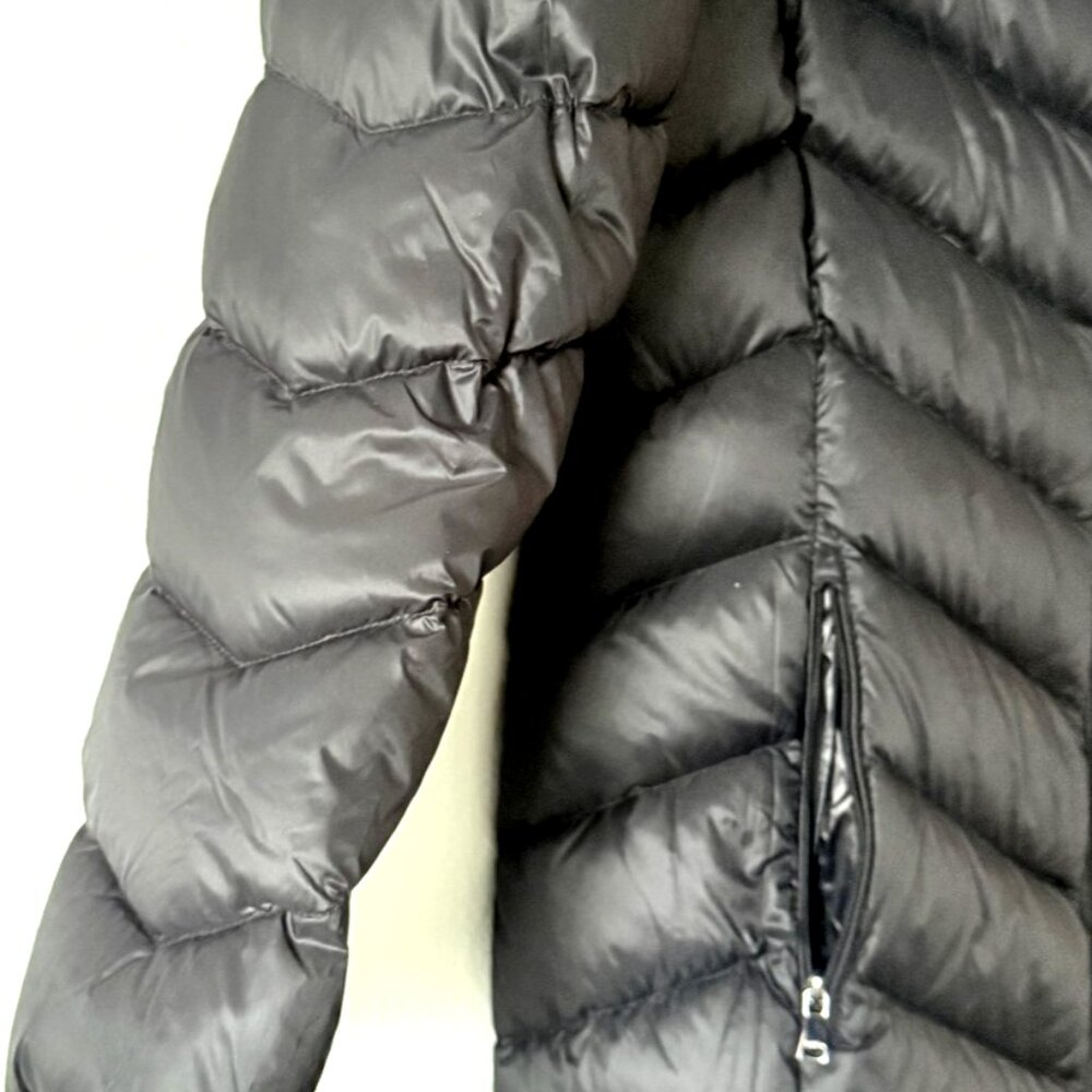 Calvin Klein Black Lightweight Down Hooded Puffer Jacket Coat Women's Size L NWO - Picture 3 of 11